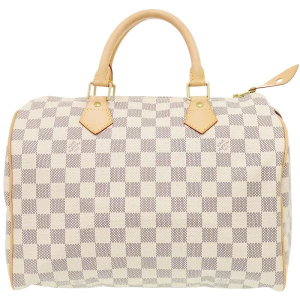 Louis Vuitton Speedy Damier Azur White Handbag LV